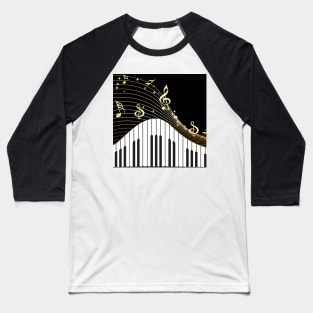 Ivory Keys Piano Music Baseball T-Shirt